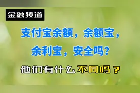支付宝余额，余额宝，余利宝安全吗？有不同吗？