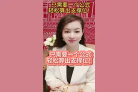 只需要一个公式，轻松算出支撑位#股票#股民#干货分享#财经#基金