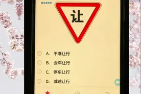 说啥找啥，红色倒三角形里面一个让字，交通标志答案来了视频封面