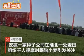 安徽一公司组织千人观摩活动时踩踏小麦，回应：自己公司的地视频封面