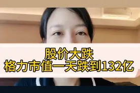 股价大跌，格力市值一天跌到132亿。视频封面