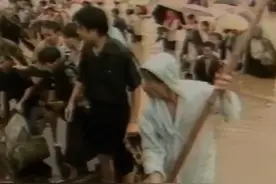 1991年淮河洪灾，暴雨持续下了3个月，当年现场画面罕见流出！