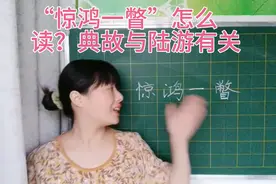 “惊鸿一瞥”的“瞥”常被人读作三声，它是什么意思？典故很凄美