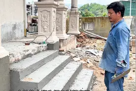 农村自建房大门前的台阶怎么做，其实做法很简单