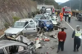 云南死亡高速？27公里长下坡，弯急坡大路况差，老司机都绕着走