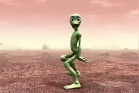 绿色外星人跳舞