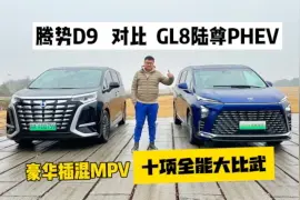 豪华插混MPV十项全能大比武 腾势D9对比GL8插混版