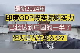 2024印度GDP，实际购买力达到中国的一半，为啥汽车还这么少？视频封面