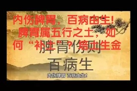 内伤脾胃，百病由生！脾胃属五行之土，如何“补土”？培土生金