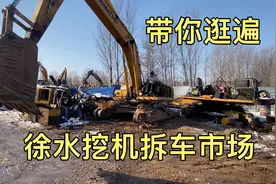 徐水挖机拆车件市场到底有多牛，只有想不到没有找不到的！视频封面