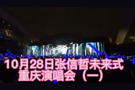 2023年10月28日张信哲未来式2.0重庆演唱会，买的内场A4区18排视频封面