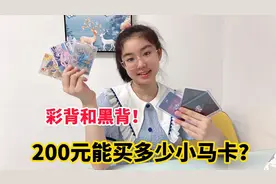 200元能买多少小马卡？涵涵实现买卡自由，居然还有黑背和彩背！