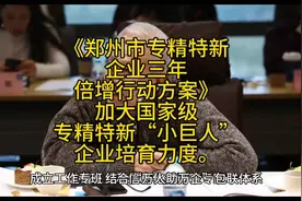 《郑州专精特新企业三年倍增行动方案》视频封面