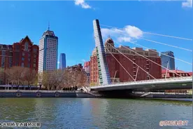 海河大光明桥至赤峰桥风光，打卡天津美景！视频封面