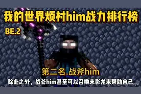我的世界烦人的村民him分身实力排行榜第二名.战斧him！