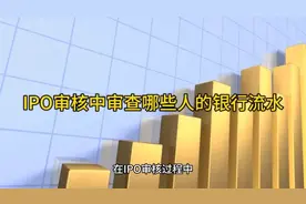 IPO审核中审查哪些人的银行流水视频封面