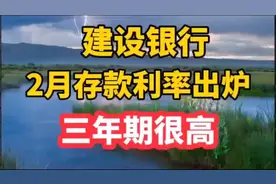 建行利率存款大提升，三年期存款利率显著提高！视频封面
