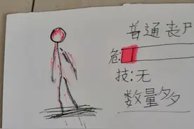 火柴人，不对，说错了，是丧尸，作者画的有点差，有些画还挺模糊