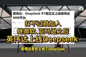 英伟达也上线DeepSeek了！并称DS最先进、高效视频封面