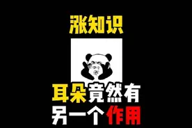 禁止废话：耳朵竟然还有另一个作用？涨知识了 #科普一下视频封面