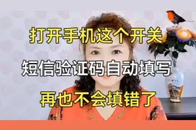 打开手机这个开关短信验证码自动填写，再也不会填错了。