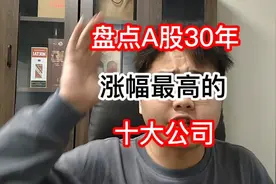 A股30年涨幅最高的十大公司，建议收藏！视频封面