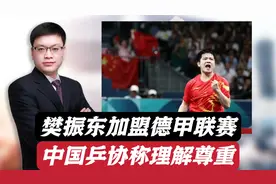 樊振东加盟德甲联赛，中国乒协回应理解并尊重，过度商业化须反思