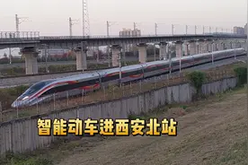 西安北站太繁忙了，高速动车一列接着一列进出站，看看吧视频封面
