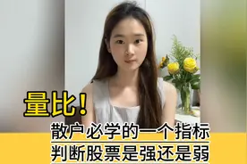 2分钟学会量比指标，判断手中股票是强还是弱！视频封面