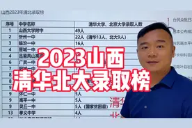 2023年山西各地各中学清华北大录取情况汇总，有你读过的中学吗？视频封面