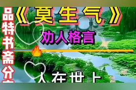 实在，这首劝人格言《莫生气》送给你视频封面