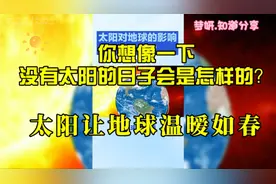 太阳让地球温暖如春！你想像一下，没有太阳的日子会是怎样的呢？视频封面