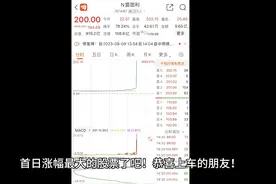 A股历史来了！太炸裂了！一天涨近38倍！视频封面
