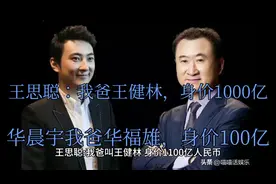 王思聪：我爸王健林，身价1000亿，华晨宇：我爸华福雄身价100亿视频封面