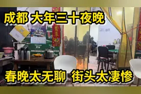 成都大年三十夜晚，春晚太无聊，街头太冷清，麻将太激烈，孤独者视频封面