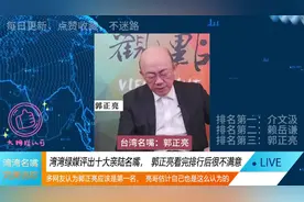 湾湾绿媒评选出十大亲陆名嘴，郭正亮仅排第三位，亮哥很生气视频封面