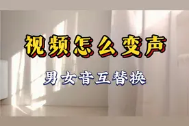 教你视频声音怎么变声 男女声如何替换 新手剪辑也能轻松掌握