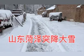 山东菏泽突袭大暴雪，到处白茫茫一片，带大家看看