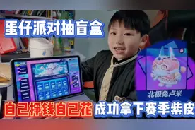 蛋仔派对抽盲盒，自己赚钱自己花，豆王成功拿下赛季紫皮北极卢米视频封面