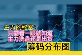 筹码分布：只需一眼就知道主力建仓、洗盘、拉升、出货一目了然！