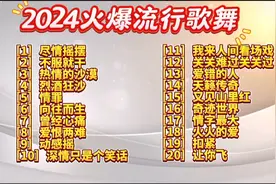 2024年最火就行歌舞20首大合集《尽情摇摆》《烈酒狂沙》……