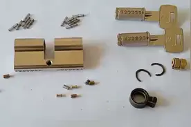 逆向组装弹子锁芯，修复拆装修复锁芯