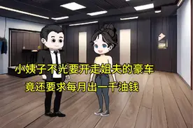 小姨子不光要开走姐夫的豪车，竟还要求每月出一千油钱视频封面