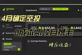 王者挖矿项目:grass喂饭级教程，0️⃣门槛，手机电脑🖥️均可，