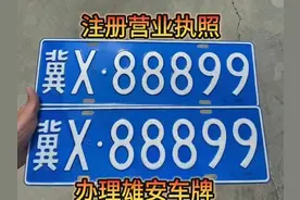 雄安新区冀X纯数字车牌视频封面
