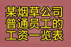 某烟草公司普通员工的工资一览表视频封面