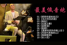 聆听赵鹏的10首最美低音炮，感受低沉动人的旋律！