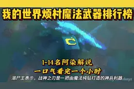 我的世界一口气看爽烦人的村民魔法武器排行榜系列