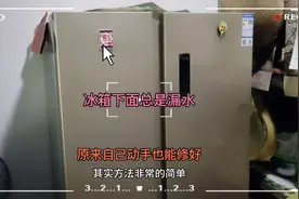 冰箱下面总是漏水，打开后发现维修很简单，自己动手也能修好视频封面