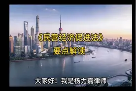 《民营经济促进法》要点解读视频封面